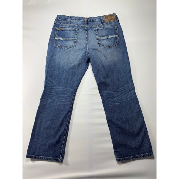 Ariat Denim Men's M4 Low Rise Straight Leg Blue Denim Jeans - Size 38x28.5 - Picture 1 of 9